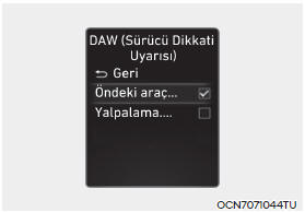 Sürücü Dikkati Uyarısı