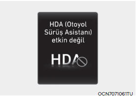 Eller direksiyonda değil uyarısı